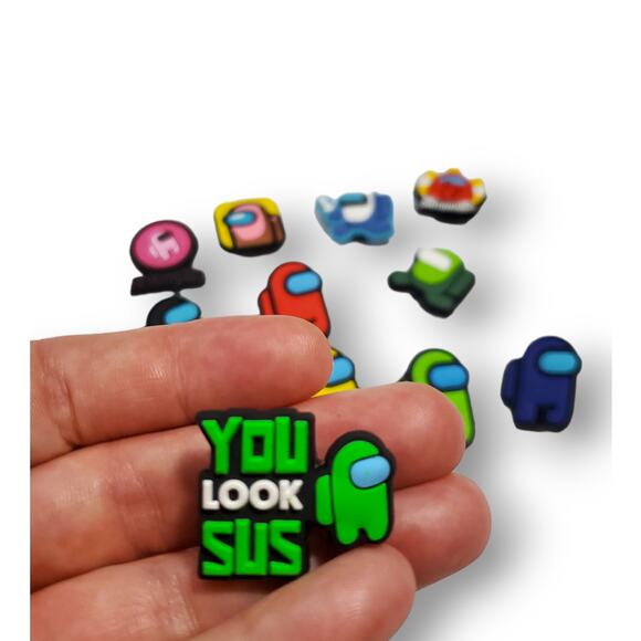 Nobrand Other - 12 pc Among Us Character Shoe Charms | Shoe Accessories